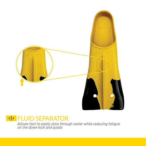FINIS Adult Z2 - Aletas de natación, tamaño I, color amarillo