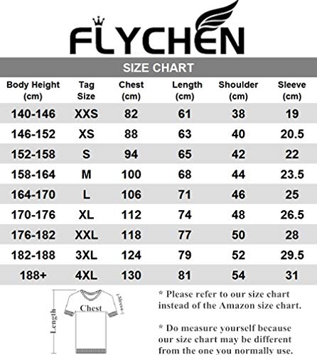 FLYCHEN Niños Camiseta con Motivo Naruto 3D Impreso Gráfica Fantástica Boy's T-Shirt Cuello Redondo Animados - Chico en Azul y Blanco - S