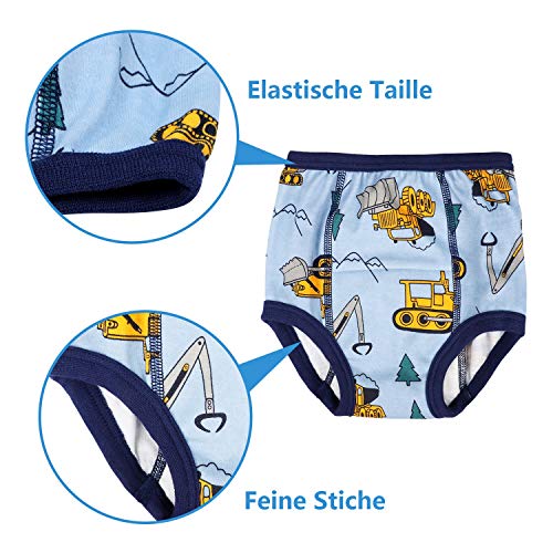 FLYISH DIRECT Pantalones de Entrenamiento para bebés Ropa Interior de Entrenamiento para niños Ropa Interior de Entrenamiento para IR al baño, 5T/120, 5 años