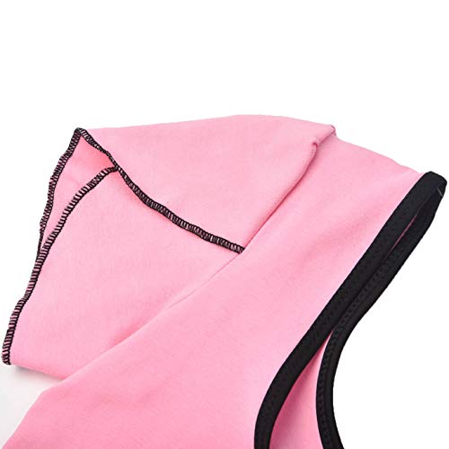 FONLAM Maillot de Ballet para Niña Maillot Vestido Danza Actuación Ballet Tutú Tul Niña Volantes + Diadema (Rosa, 4-5 Años)