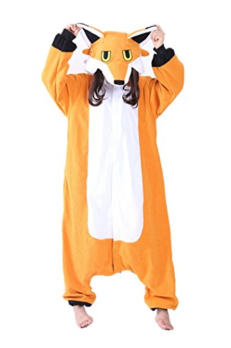 FORLADY Unisex Onesie Pijamas para adultos Traje de animal de felpa Traje de juego de rol Familia Pijamas Fox