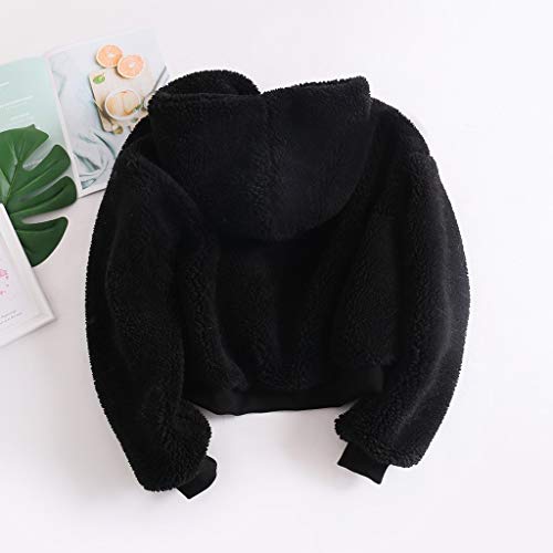 Fossen MuRope Sudaderas Adolescentes Chicas con Capucha, Abrigos Mujer Invierno de Felpa Hoodies Pullover Corta Chaquetas Rebecas de Mujeres