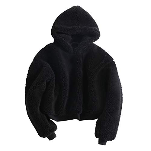 Fossen MuRope Sudaderas Adolescentes Chicas con Capucha, Abrigos Mujer Invierno de Felpa Hoodies Pullover Corta Chaquetas Rebecas de Mujeres