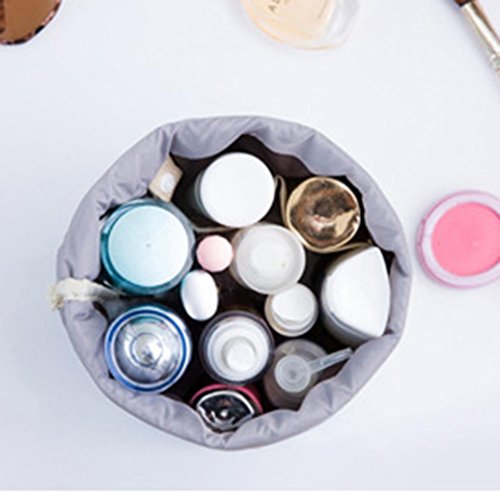 Fossen Neceser de Viaje Bolsas de aseo con Cordón Bolsa de Almacenamiento Organizador de Maquillaje Cosmética Bolsa de Lavado (Rosa)