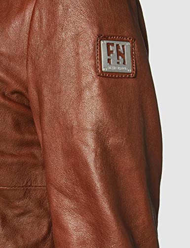 Freaky Nation Biker Princess Chaqueta, Marrón (Dark Cognac 8903), S para Mujer