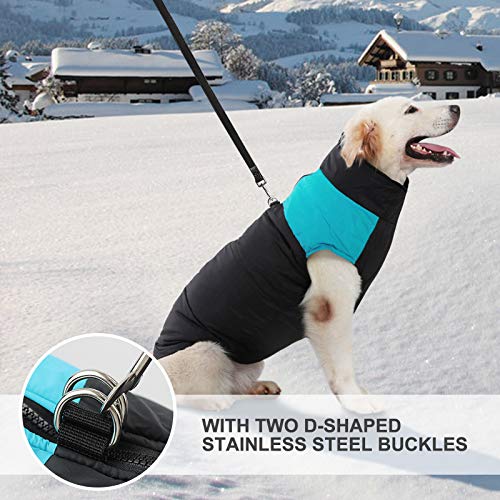 FREESOO Ropa para Perros Mascotas Abrigo Aprueba de Agua de Perro para Invierno Chaleco Caliente Chaqueta Abrigadora Traje para Mascotas Gato Perro Algodón para Perros Pequeños Medianos y Grandes