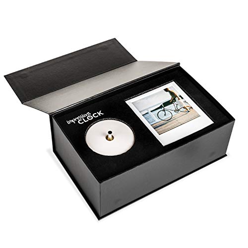 Froster Impressions Clock – Reloj de Pared con Marcos de Foto, Marcos de Fotos Múltiples, Regalo de Boda