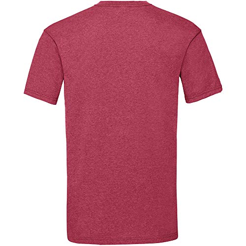 Fruit of the Loom - Camiseta Básica de Manga Corta Modelo Valueweight - Hombres (L/Rosa Claro)