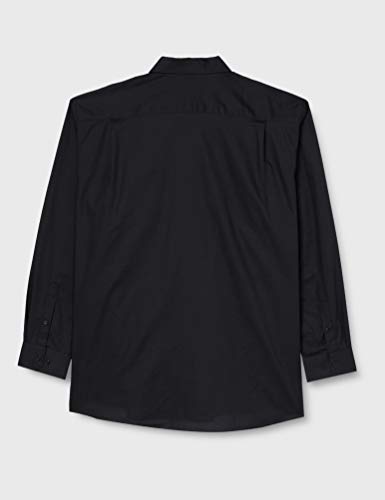 Fruit of the Loom Oxford Camisa de Vestir, Negro (Schwarz - Schwarz), XXX-Large para Hombre