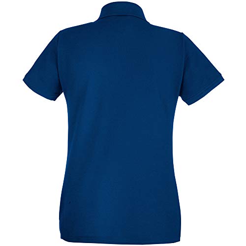 Fruit of the Loom- Polo de Manga Corta Premium Entallado para Mujer (Grande (L)) (Blanco)