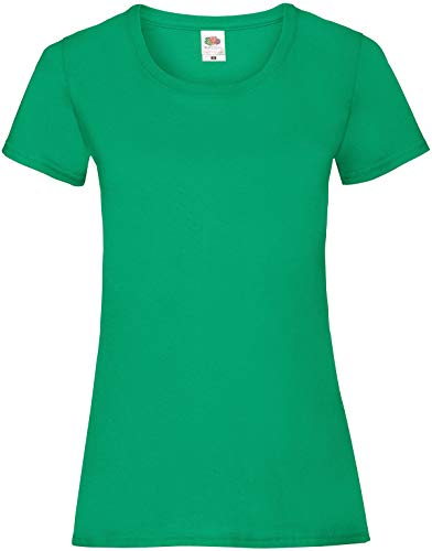Fruit of the Loom Ss079m Camiseta, Verde (Kelly Green), Medium (Talla del Fabricante: Medium) para Mujer