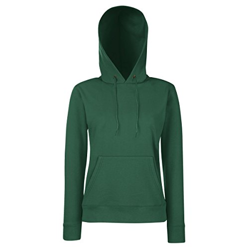 Fruit of the Loom UTBC363_65 - Sudadera, Mujer, Verde Botella, Extra Grande (XL)