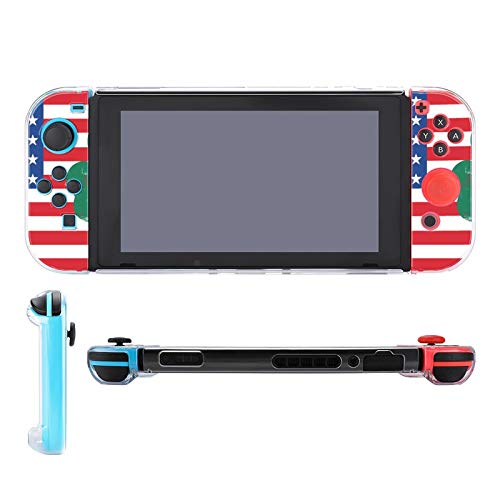 Funda para Nintendo Switch Bandera Americana y Lucky Leaf 5 piezas Funda protectora compatible con Nintendo Switch Game Console