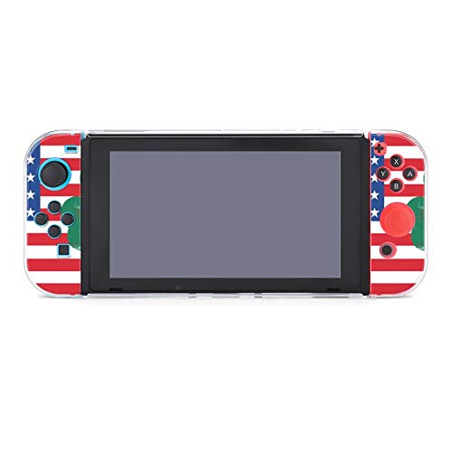 Funda para Nintendo Switch Bandera Americana y Lucky Leaf 5 piezas Funda protectora compatible con Nintendo Switch Game Console