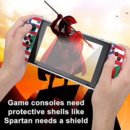 Funda para Nintendo Switch Bandera Americana y Lucky Leaf 5 piezas Funda protectora compatible con Nintendo Switch Game Console