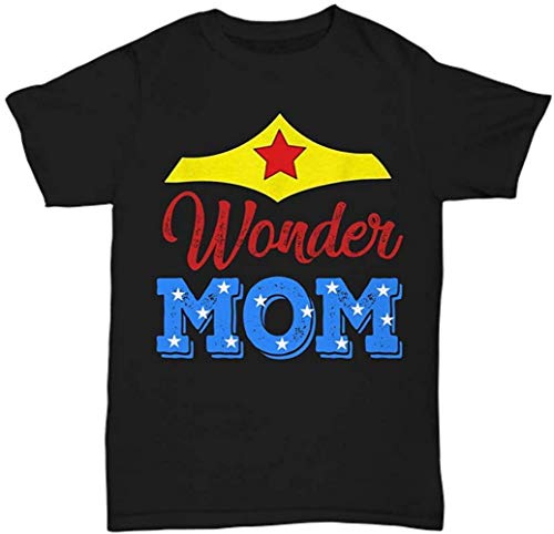 Funny Wonder Mom Camiseta de superhéroe para el Día de la Madre I Love Mommy Woman Blanco blanco M