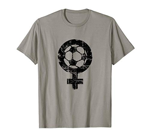 Fútbol Femenino (Negro Antiguo) Mujeres Futbolistas Camiseta