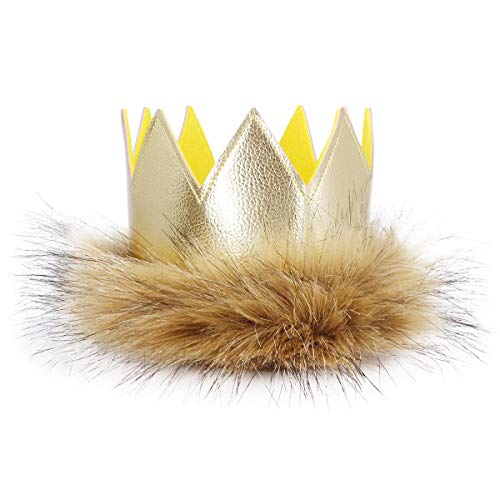 FYMNSI Wild One - Mono de manga corta y larga para bebé con corona y cola de felpa, 3 piezas para fotos de 0 a 18 meses