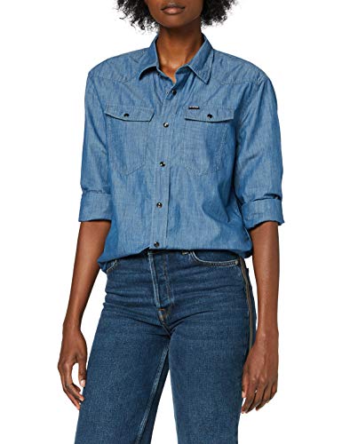 G-STAR RAW 3301 Relaxed Camisa, enjuagado C432-082, X-Large para Mujer