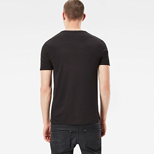 G-STAR RAW Base R T S/s 2-Pack Camiseta, Negro (Black 990), M para Hombre