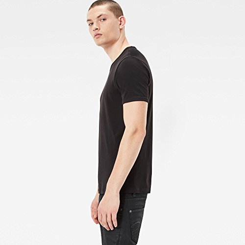 G-STAR RAW Base R T S/s 2-Pack Camiseta, Negro (Black 990), M para Hombre