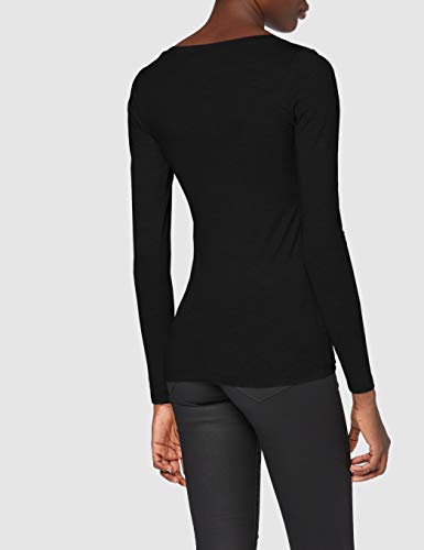 G-STAR RAW Base R T Wmn L/s Camisa Manga Larga, Gris (Black 990), XS para Mujer