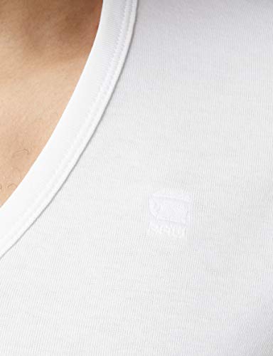 G-STAR RAW Base V T S/s 2-Pack Camiseta, Blanco (White 110), XL para Hombre