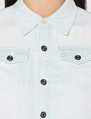G-STAR RAW Denim Straight Vestido, Sun Faded Arctic B431/B470, Medium para Mujer