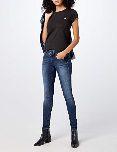 G-STAR RAW Eyben Slim R T Wmn S/s Camiseta, Negro (Black 990), L para Mujer