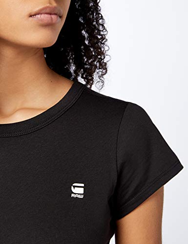 G-STAR RAW Eyben Slim R T Wmn S/s Camiseta, Negro (Black 990), L para Mujer
