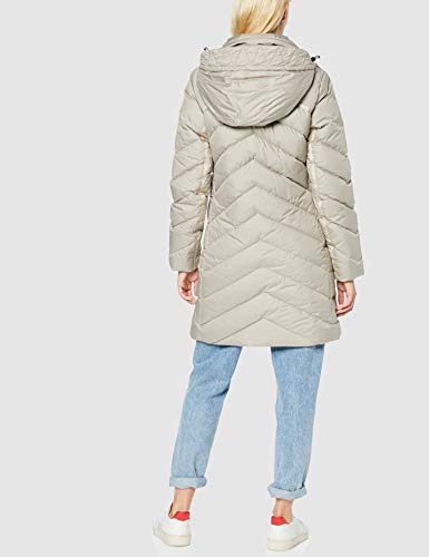 G-STAR RAW Whistler Slim Down Hooded Long Abrigo, Gris (Mercury 1359), 34 (Talla del fabricante: XX-Small) para Mujer