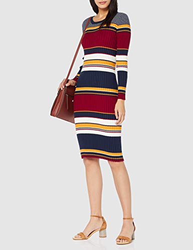 Gant D1. Rib Knitted Dress Vestido, Multicolor (Multicolor 105), Medium (Talla del Fabricante: M-L) para Mujer
