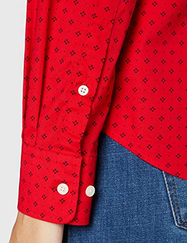 GANT D2. Fairly Dot Stretch BC Shirt Camisa, Rojo Brillante, 38 para Mujer