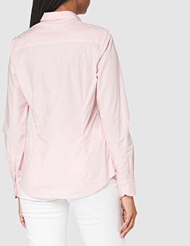 GANT Solid Stretch Broadcloth Shirt Camisa, Rosa Preppy, 42 para Mujer