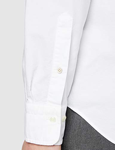 GANT The Oxford Shirt Reg BD Camisa Abotonada, Blanco (White), 4XL para Hombre