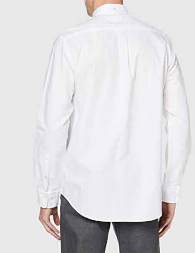 GANT The Oxford Shirt Reg BD Camisa Abotonada, Blanco (White), 4XL para Hombre