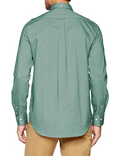 GANT The Oxford Shirt Reg BD Camisa, Verde (Ivy Green 373), Medium para Hombre