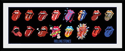 GB Eye LTD, The Rolling Stones, Tongues, Fotografía enmarcada 30x75 cm