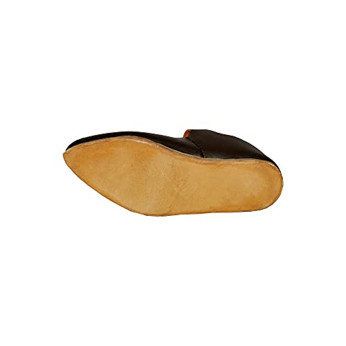 GDFB Zapatos Medievales tardíos »Ropa Medieval» Cuero 100% Natural - Marrón Oscuro