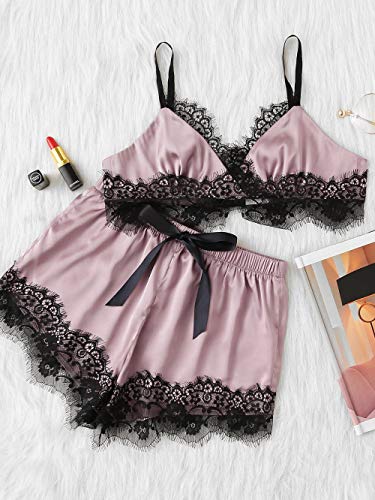 Gdofkh Pijamas camisón de Seda de simulación más tamaño camisón de Ropa Interior para el hogar Europa y América