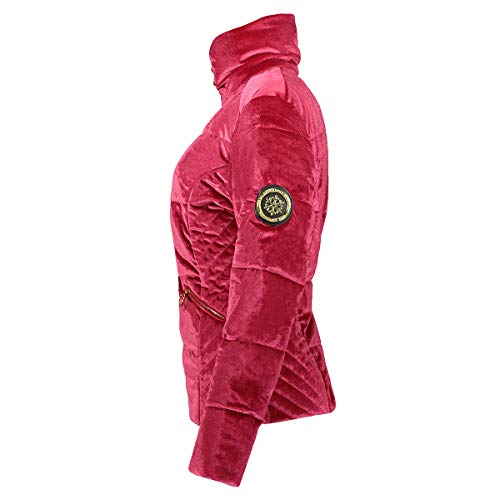 Geographical Norway ANGELY LADY - Parka Impermeable Mujeres - Abrigo Grueso Capucha Exteriores - Chaqueta Cortavientos Invierno Cálida - Chaqueta Exteriores Para Mujeres ROJO XXL