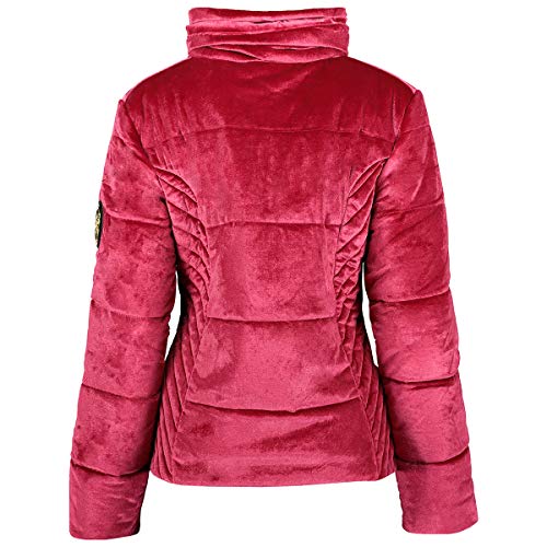 Geographical Norway ANGELY LADY - Parka Impermeable Mujeres - Abrigo Grueso Capucha Exteriores - Chaqueta Cortavientos Invierno Cálida - Chaqueta Exteriores Para Mujeres ROJO XXL
