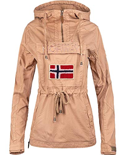 Geographical Norway Chaqueta cortavientos para mujer. Rosa. M