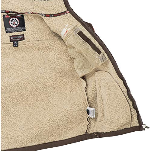 Geographical Norway UBOLT MEN - Hombre Manga Larga Lana Polar - Chaqueta Caliente Resistente Fleece- Bolsillo Cuello Cremallera - Ideal Actividades Aire Libre Invierno BEIGE M