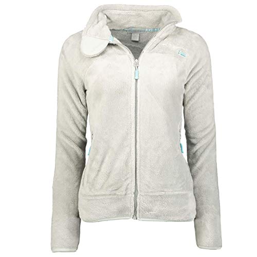 Geographical Norway UPALINE Lady - Suave Cálido Mujeres - Chaqueta Calida Invierno Suave Mujeres Caliente - Pullover Casual Tops Mangas Largas - Manga Larga Suéter Piel Gris Claro S