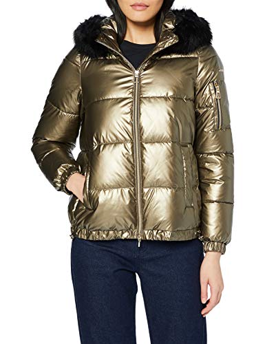 Geox Backsie MJ Chaqueta de Plumón, Marrón (Bronze F6018), 44 para Mujer