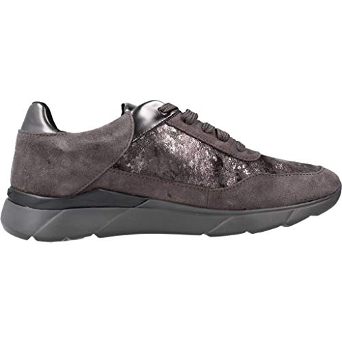 Geox D Sandal Hiver A, Zapatillas Mujer, Gris (Dk Grey C9002), 37 EU