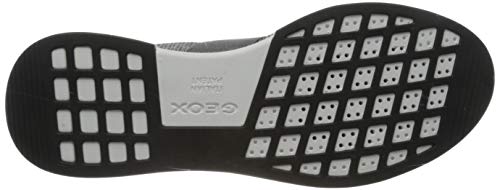 Geox D SUZZIE D, Zapatillas sin Cordones Mujer, Gris (Lt Grey/Black C0060), 40 EU