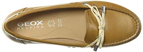 Geox D Vega Moc B, Mocasines, Amarillo (Curry/Skin C2da5), 35 EU