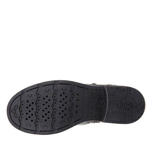 Geox Jr Sofia K, Botas de Motero Niñas, Negro (Black/Silver C0039), 34 EU